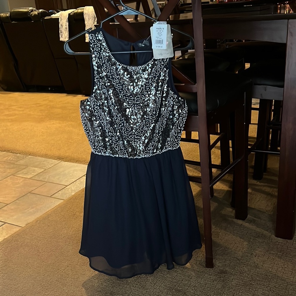 Navy Homecoming Dress